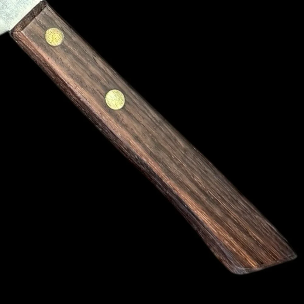 Serrated Butcher‎ Knife Stainless Steel Japan Wood Handle